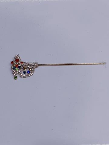 GOLDEN 8'' TILAK DESIGN WITH CHAIN HANGING.