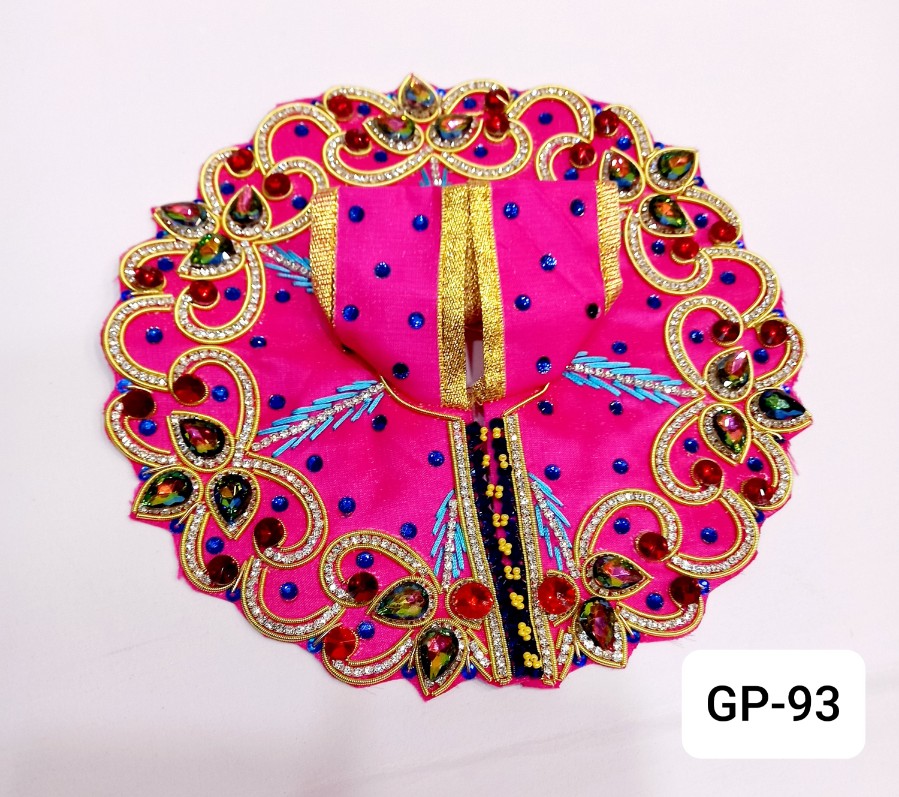 Hand work poshak with stone work