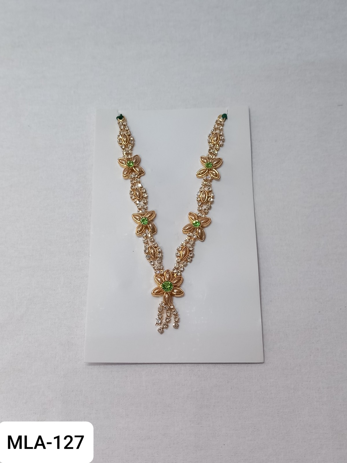 Designer flower work mala for Gopal ji